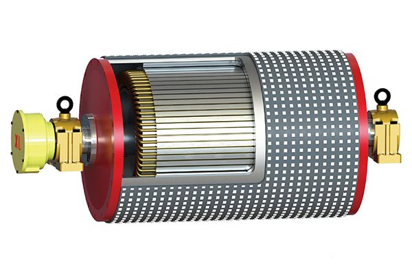 Мотор-барабан конвейерный на постоянных магнитах (Ø320-1250 мм, 4-355 кВт переменный ток)